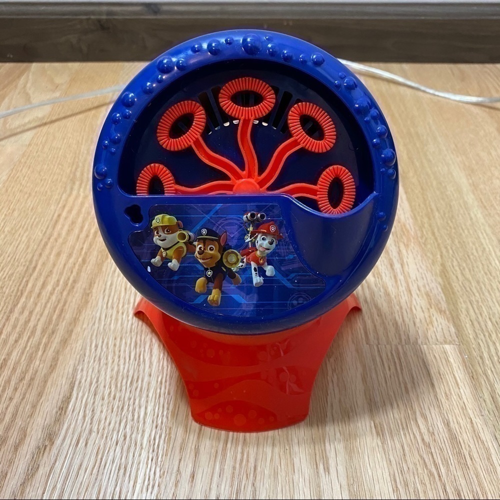 Paw Patrol Battery Operated Bubble Machine Red Blue Toy Kids